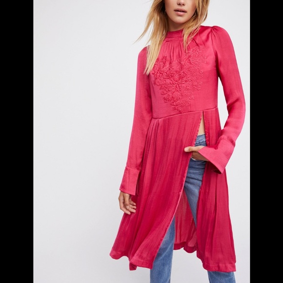 Free People Tops - NWT Free People “new day embroidered long tunic.”